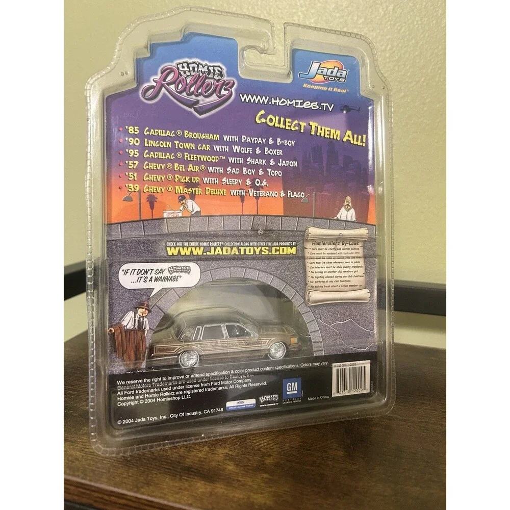 The Original Homie Rollerz ‘90 Lincoln Town Car Wolfe & Boxer Jada Toy 2004 READ